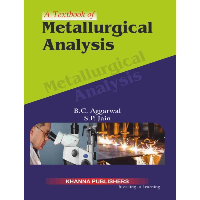 A Text Book Of Metallurgical Analysis